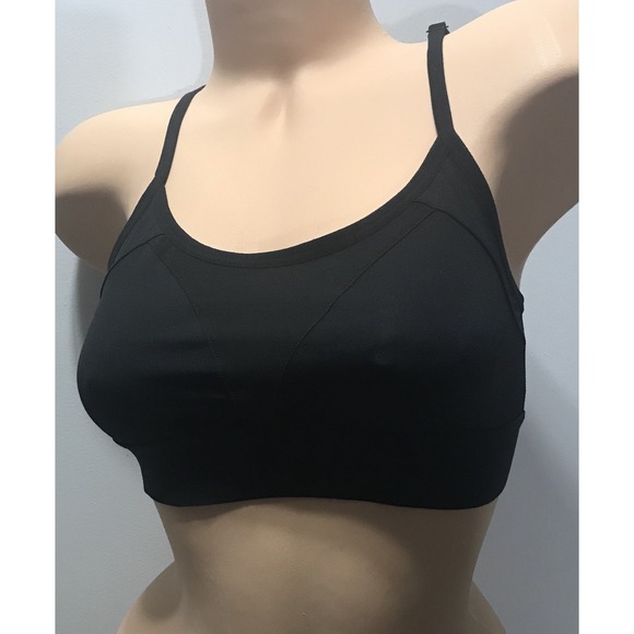 Victoria's Secret Other - Victoria's Secret Pink Black Strapy Sports Bra Small Tagless
